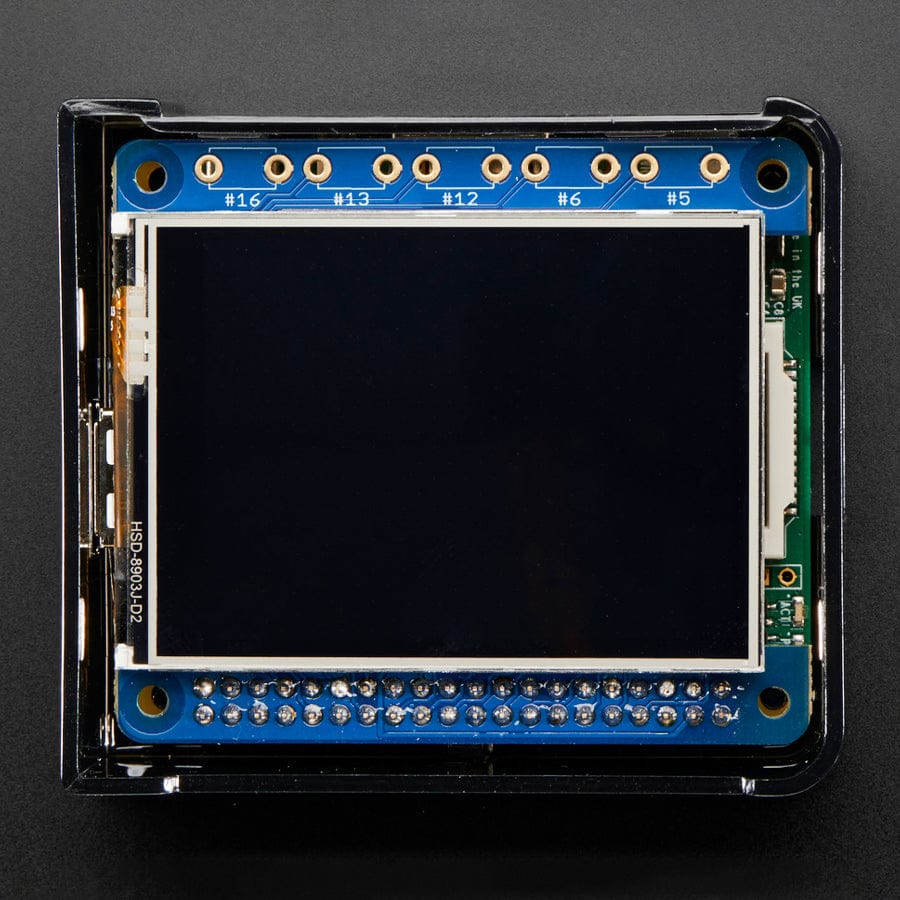 Adafruit PiTFT 2.4" HAT Mini Kit - 320 x 240 TFT Touchscreen by Adafruit - The Pi Hut