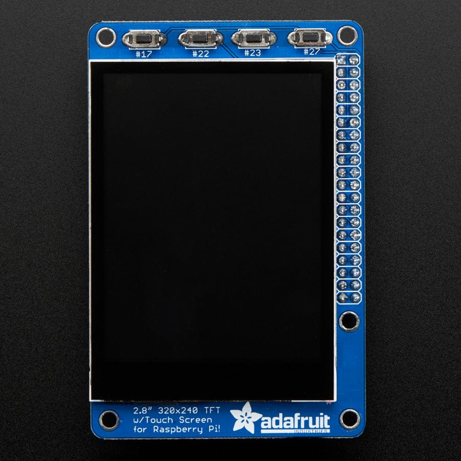 Adafruit PiTFT Plus 320 x 240 2.8" TFT + Capacitive Touchscreen by Adafruit - The Pi Hut