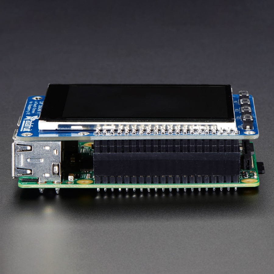 Adafruit PiTFT Plus 320 x 240 2.8" TFT + Capacitive Touchscreen by Adafruit - The Pi Hut