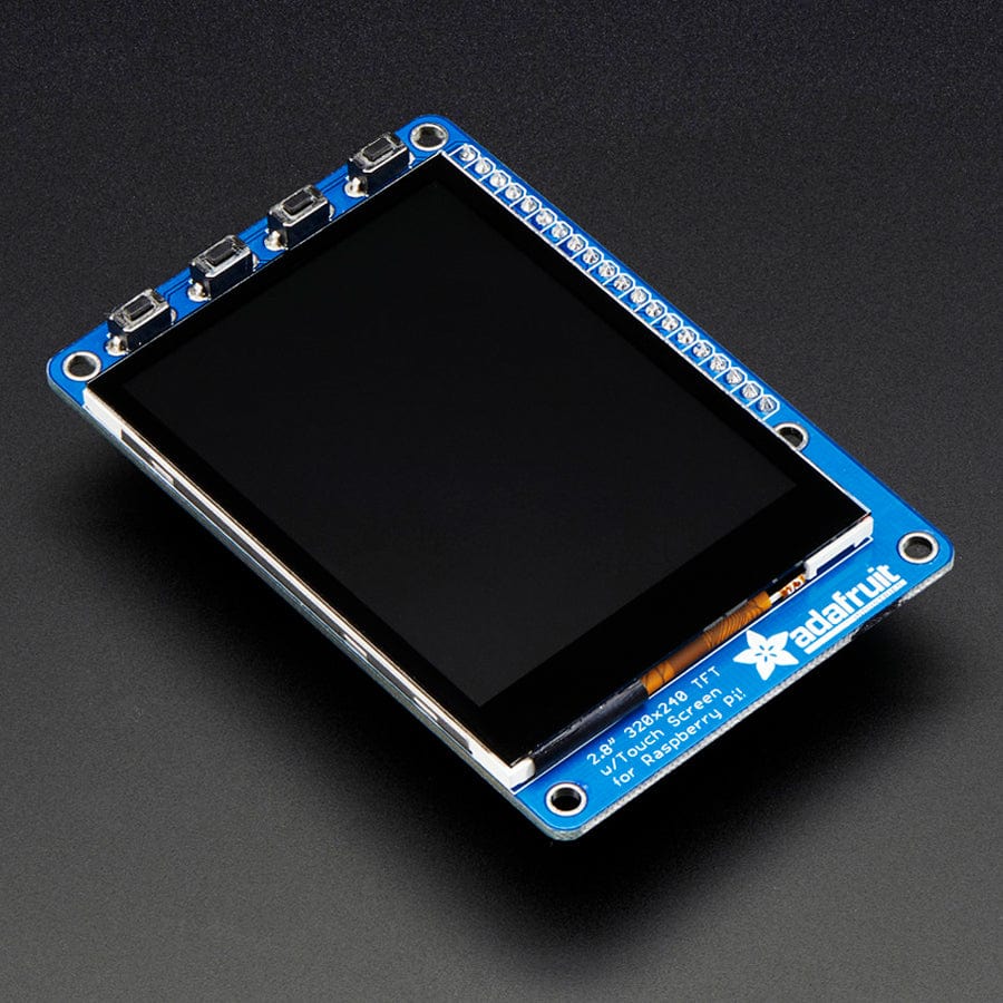 Adafruit PiTFT Plus 320 x 240 2.8" TFT + Capacitive Touchscreen by Adafruit - The Pi Hut