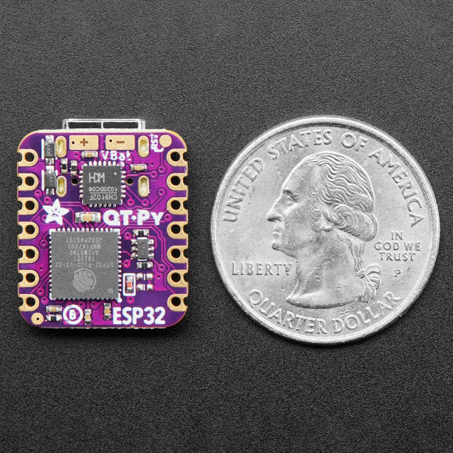 Adafruit QT Py ESP32 Pico - WiFi Dev Board with STEMMA QT - 8MB Flash 2MB PSRAM by Adafruit - The Pi Hut