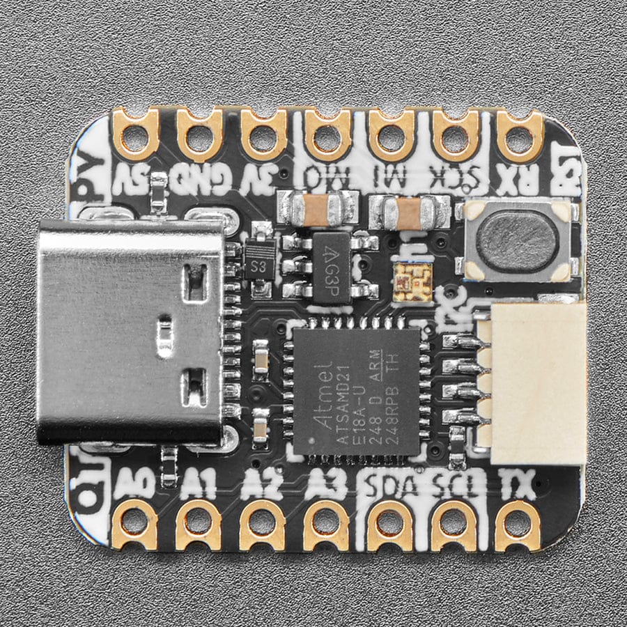 Adafruit QT Py - SAMD21 Dev Board with STEMMA QT by Adafruit - The Pi Hut