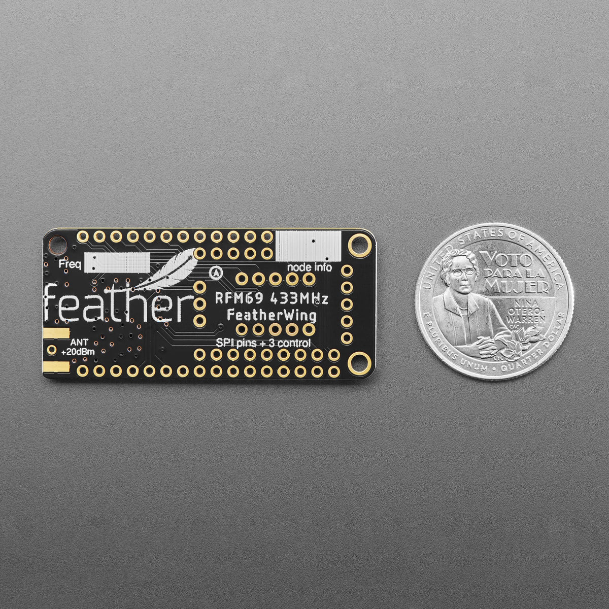Adafruit Radio FeatherWing - RFM69HCW 433MHz (RadioFruit) by Adafruit - The Pi Hut