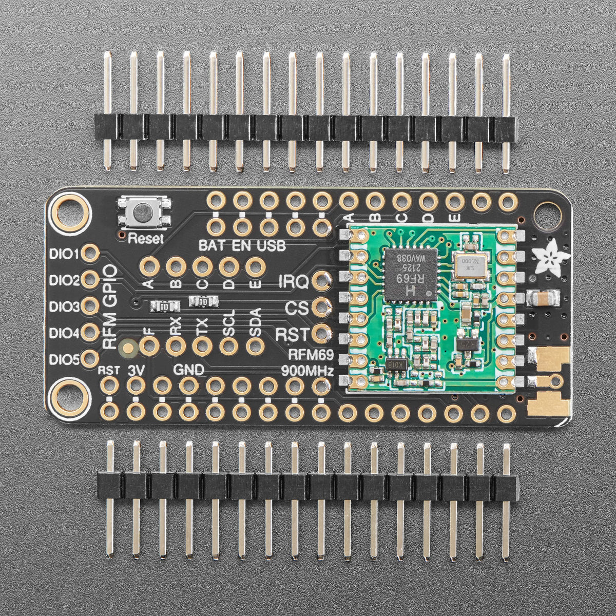 Adafruit Radio FeatherWing - RFM69HCW 900MHz (RadioFruit) by Adafruit - The Pi Hut