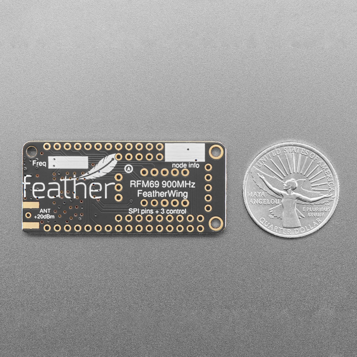 Adafruit Radio FeatherWing - RFM69HCW 900MHz (RadioFruit) by Adafruit - The Pi Hut