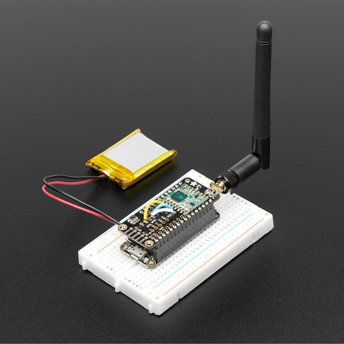 Adafruit Radio FeatherWing - RFM69HCW 900MHz (RadioFruit) by Adafruit - The Pi Hut