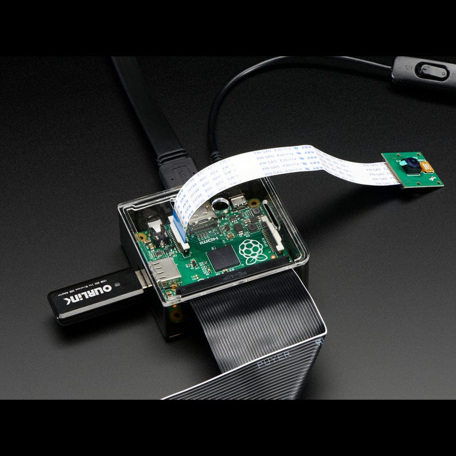 Adafruit Raspberry Pi A+ Case - Smoke Base w/ Clear Top by Adafruit - The Pi Hut