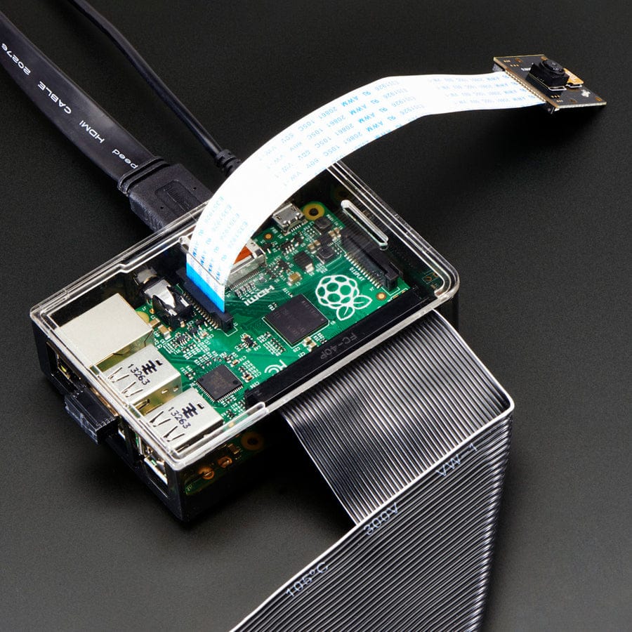 Adafruit Raspberry Pi B+ / Pi 2 / Pi 3 Case - Smoke Base - with Clear Top by Adafruit - The Pi Hut