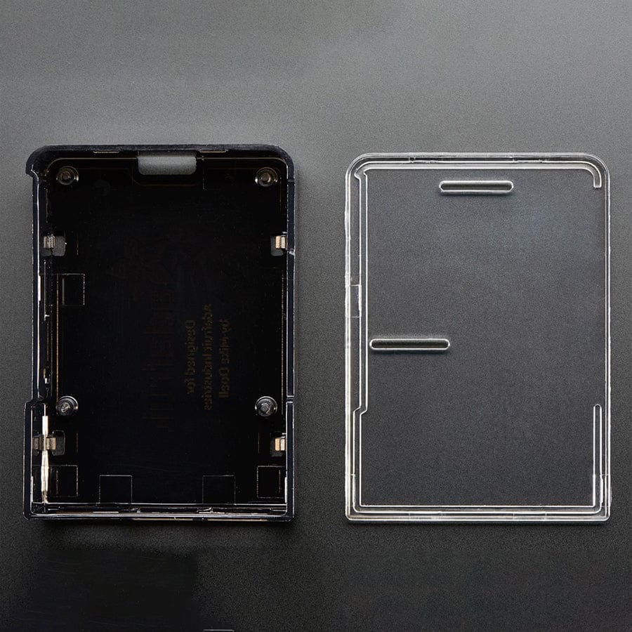 Adafruit Raspberry Pi B+ / Pi 2 / Pi 3 Case - Smoke Base - with Clear Top by Adafruit - The Pi Hut