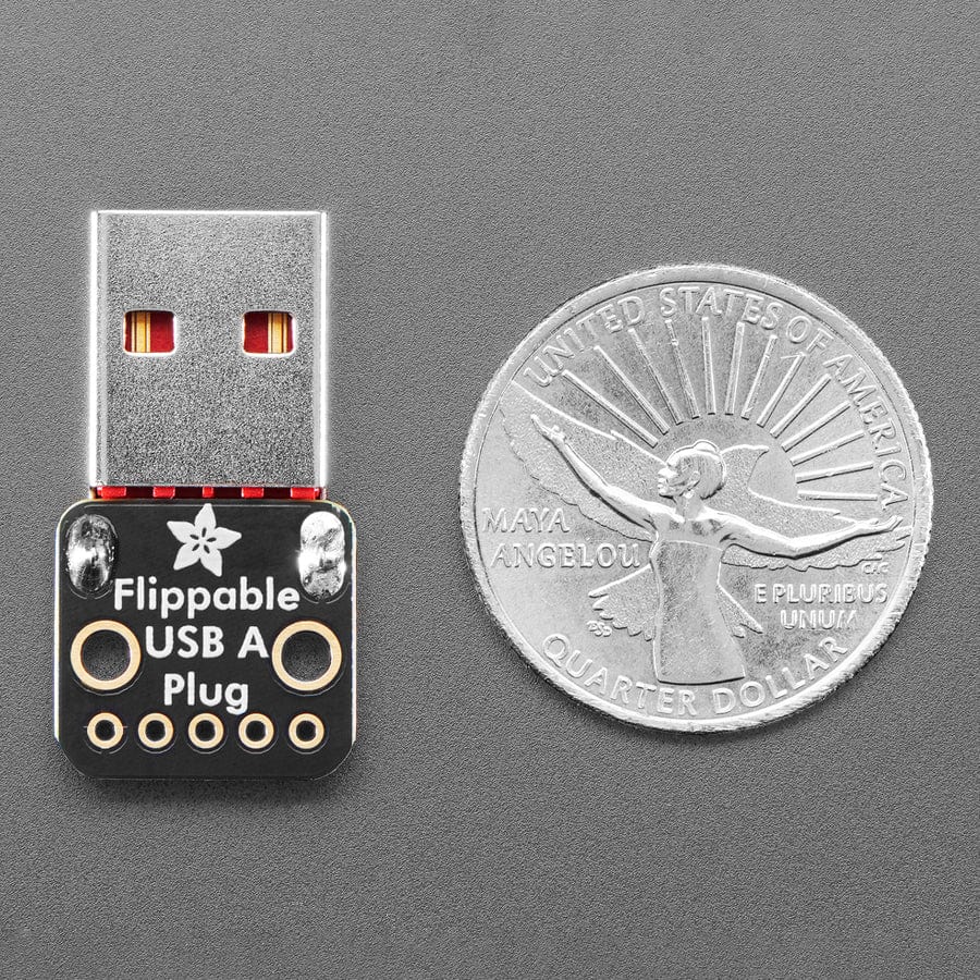 Adafruit Reversible USB Type A Plug Connector Breakout by Adafruit - The Pi Hut