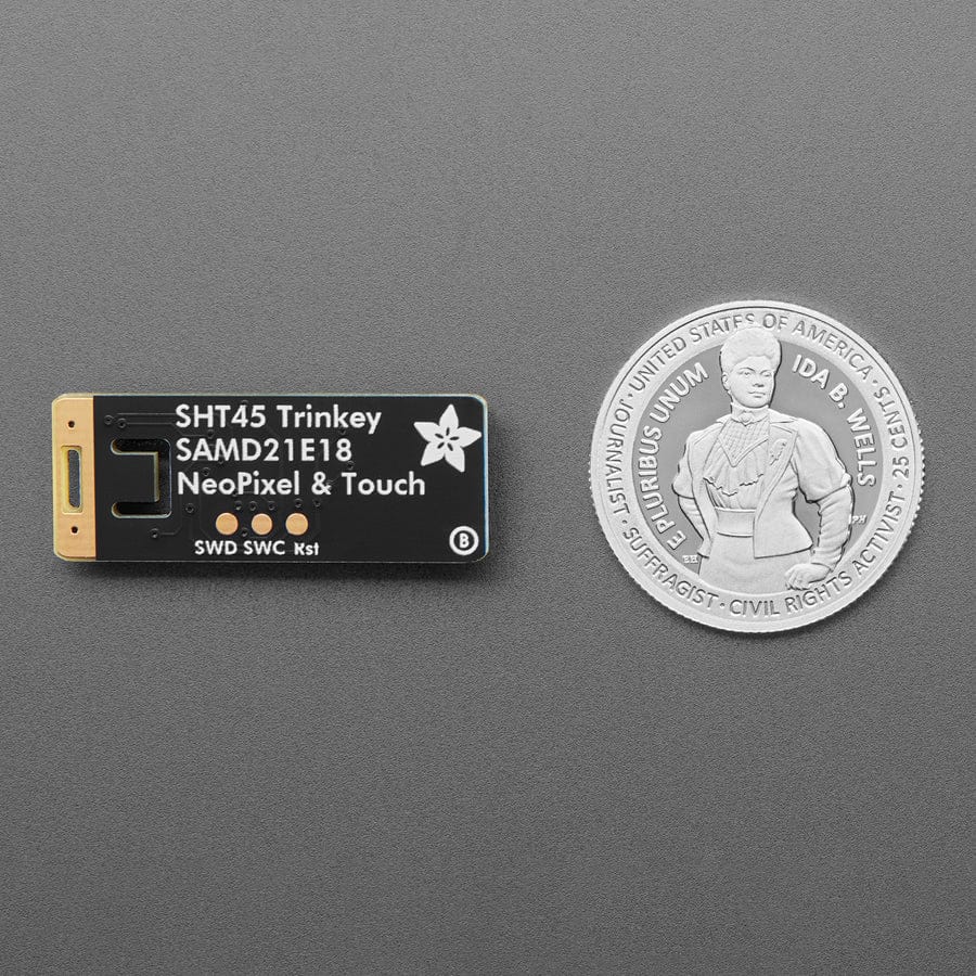 Adafruit SHT45 Trinkey - USB Temp and Humidity Sensor with PTFE by Adafruit - The Pi Hut