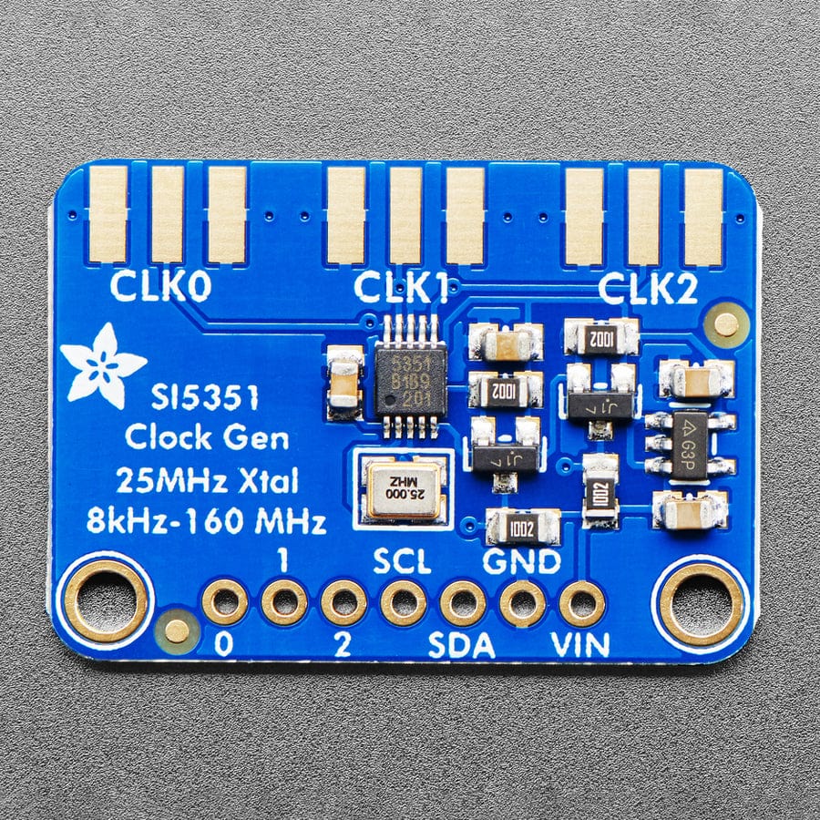 Adafruit Si5351A Clock Generator Breakout Board - 8KHz to 160MHz by Adafruit - The Pi Hut