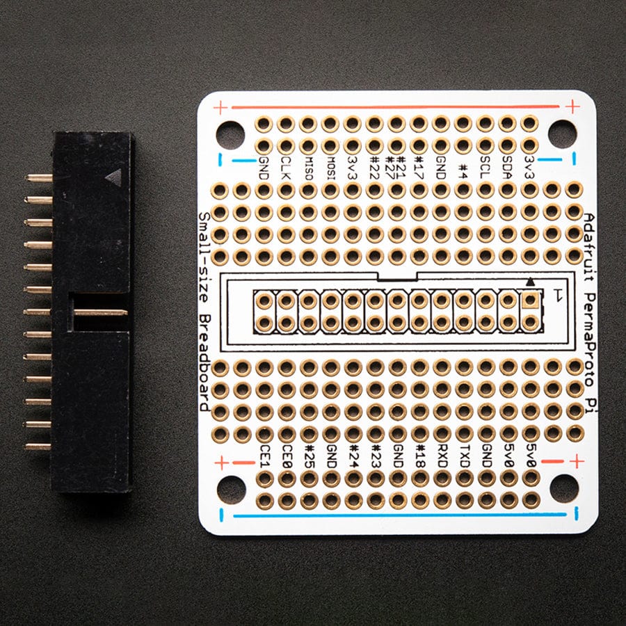 Adafruit Small-Size Perma-Proto Raspberry Pi Breadboard PCB Kit by Adafruit - The Pi Hut