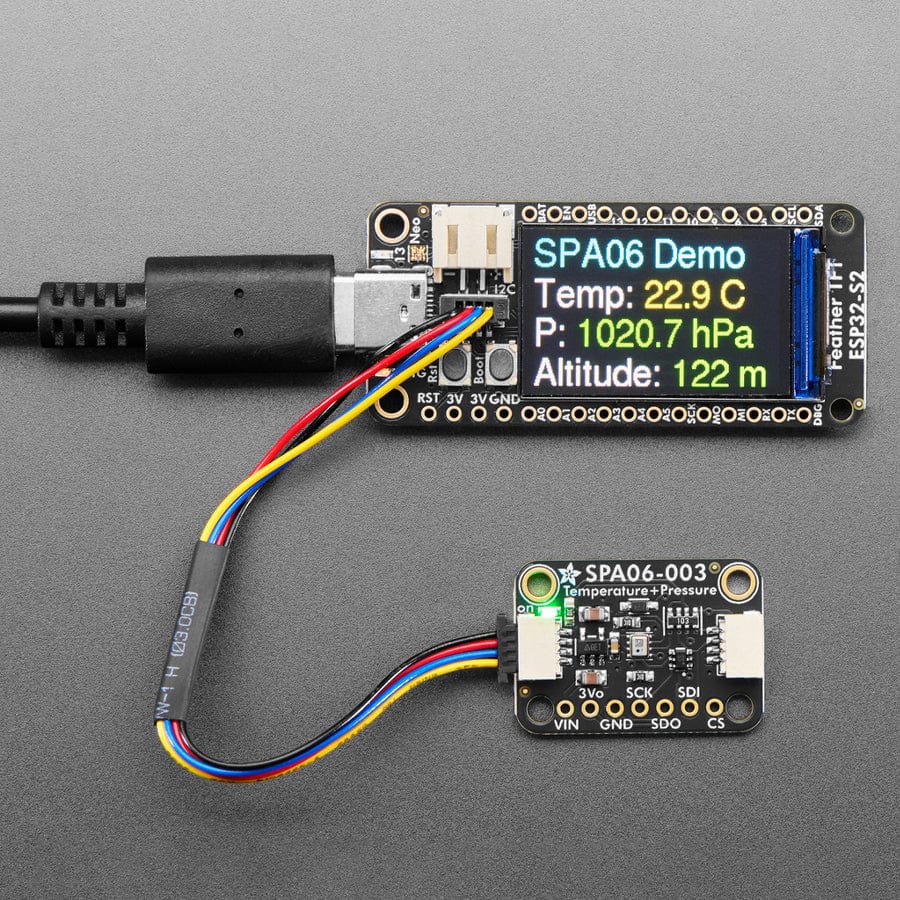 Adafruit SPA06-003 Temperature + Pressure Sensor - STEMMA QT by Adafruit - The Pi Hut
