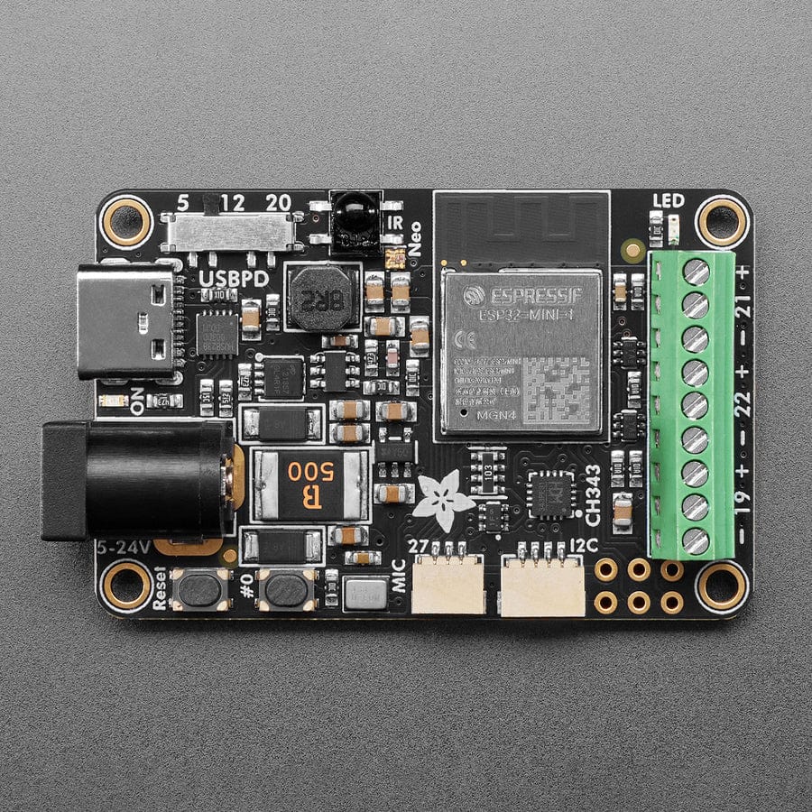 Adafruit Sparkle Motion - All-In-One WLED and xLights Board by Adafruit - The Pi Hut