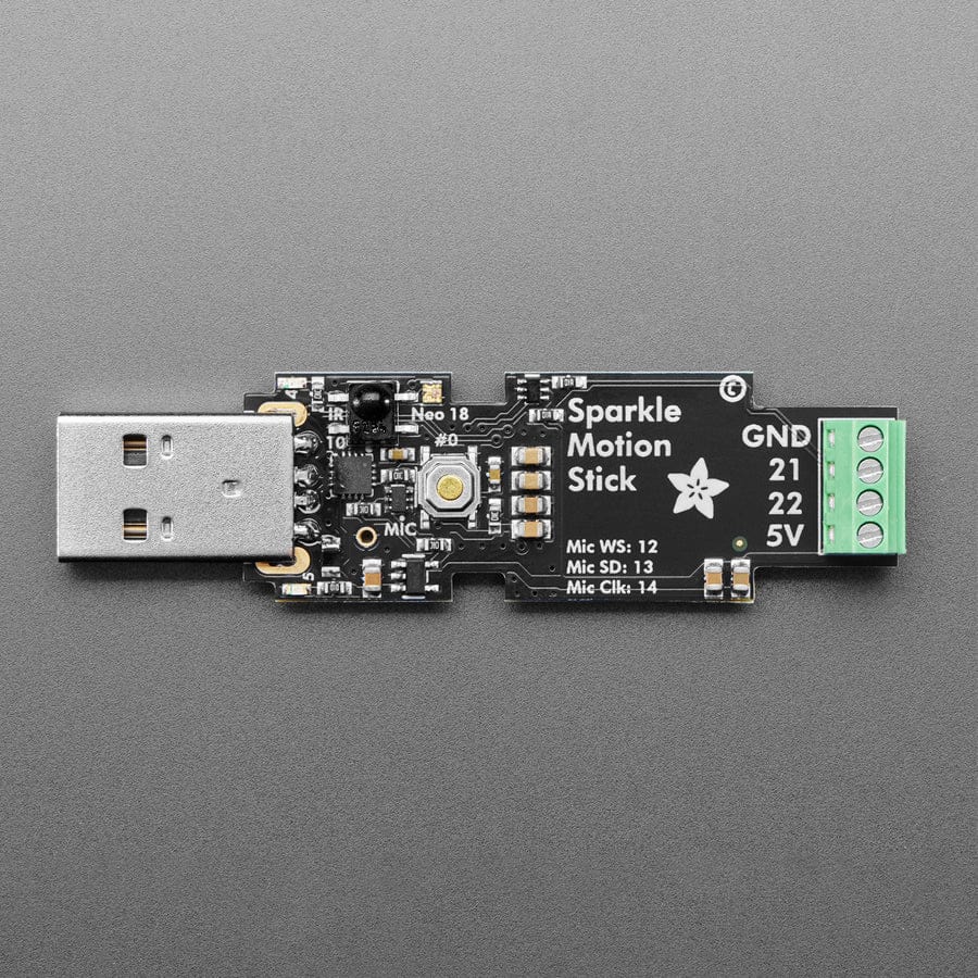 Adafruit Sparkle Motion Stick - WLED-Friendly USB Stick by Adafruit - The Pi Hut