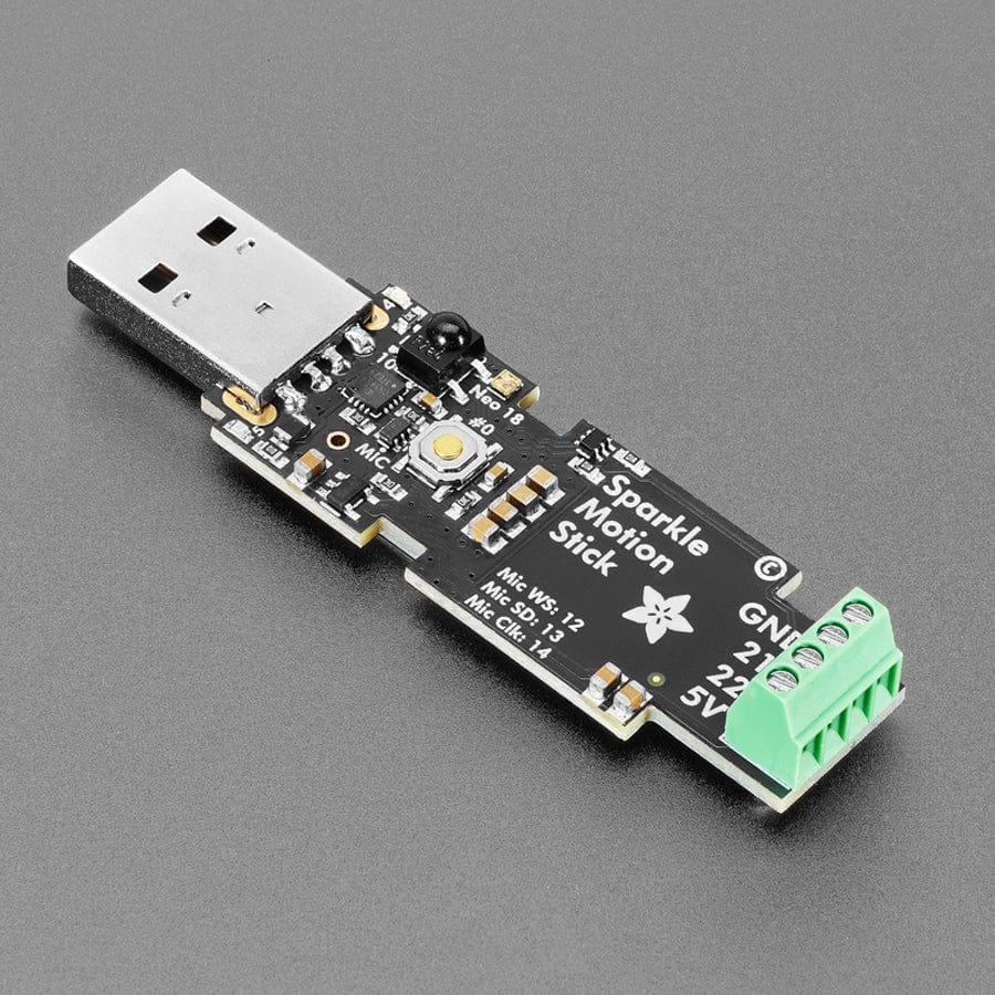 Adafruit Sparkle Motion Stick - WLED-Friendly USB Stick by Adafruit - The Pi Hut