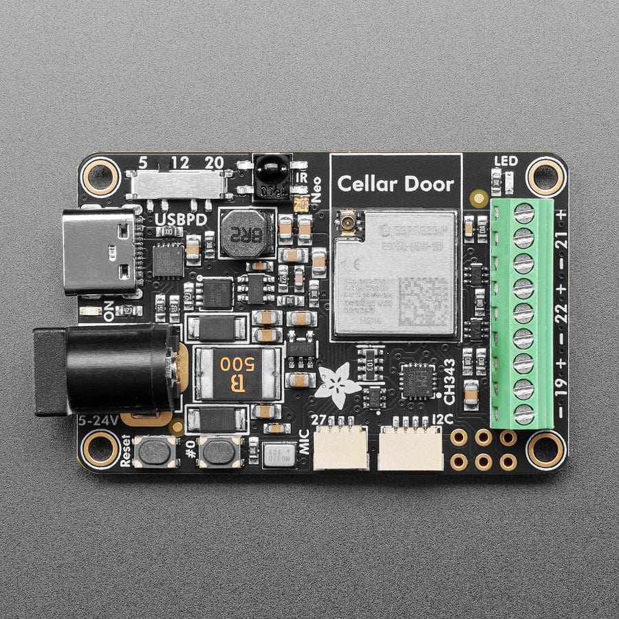 Adafruit Sparkle Motion with wFL External Antenna - WLED and xLights Board by Adafruit - The Pi Hut