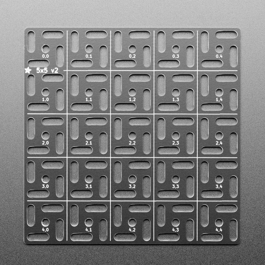 Adafruit Swirly Aluminum Mounting Grid for 0.1" Spaced PCBs - 5x5 by Adafruit - The Pi Hut
