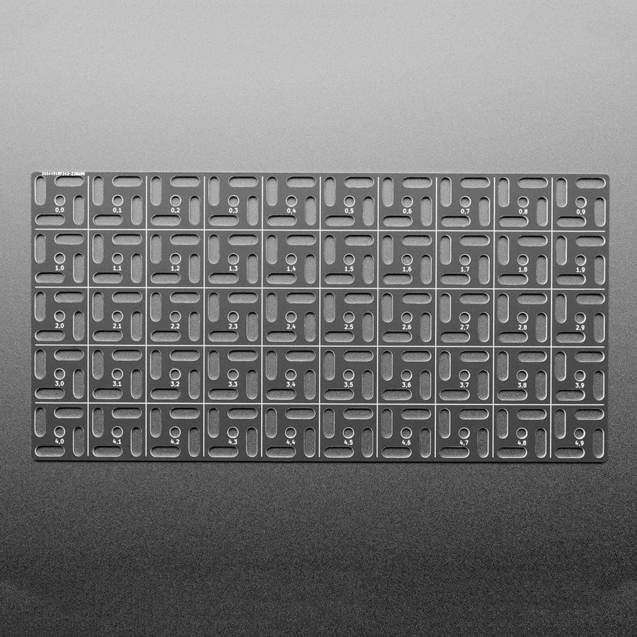 Adafruit Swirly Aluminum Mounting Grid for 0.1" Spaced PCBs by Adafruit - The Pi Hut