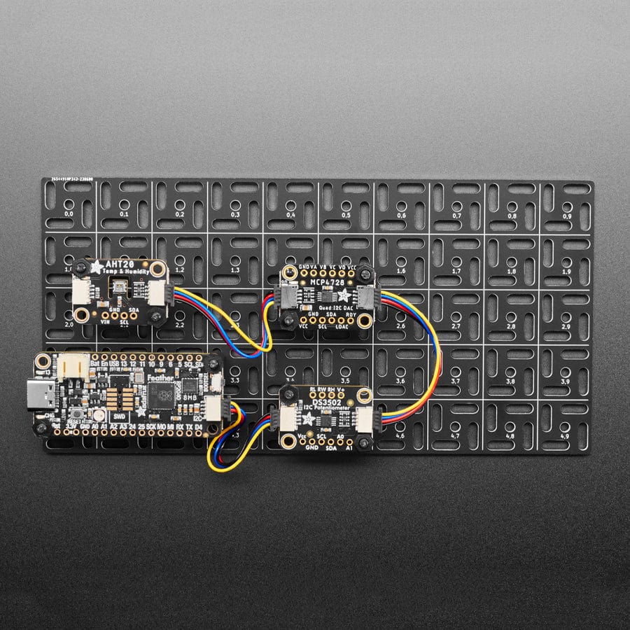 Adafruit Swirly Aluminum Mounting Grid for 0.1" Spaced PCBs by Adafruit - The Pi Hut