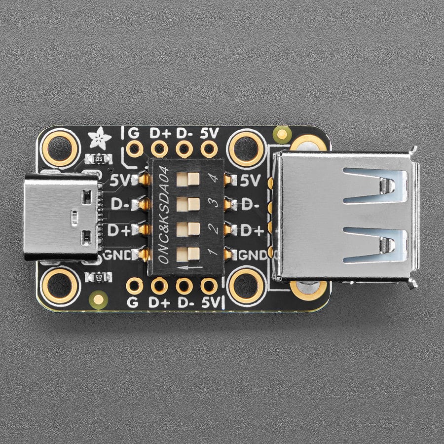 Adafruit Switchable USB Type A to C Breakout Board by Adafruit - The Pi Hut