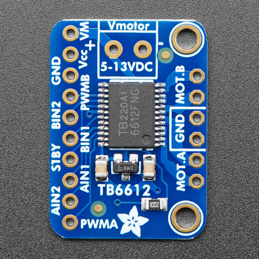 Adafruit TB6612 1.2A DC/Stepper Motor Driver Breakout Board by Adafruit - The Pi Hut