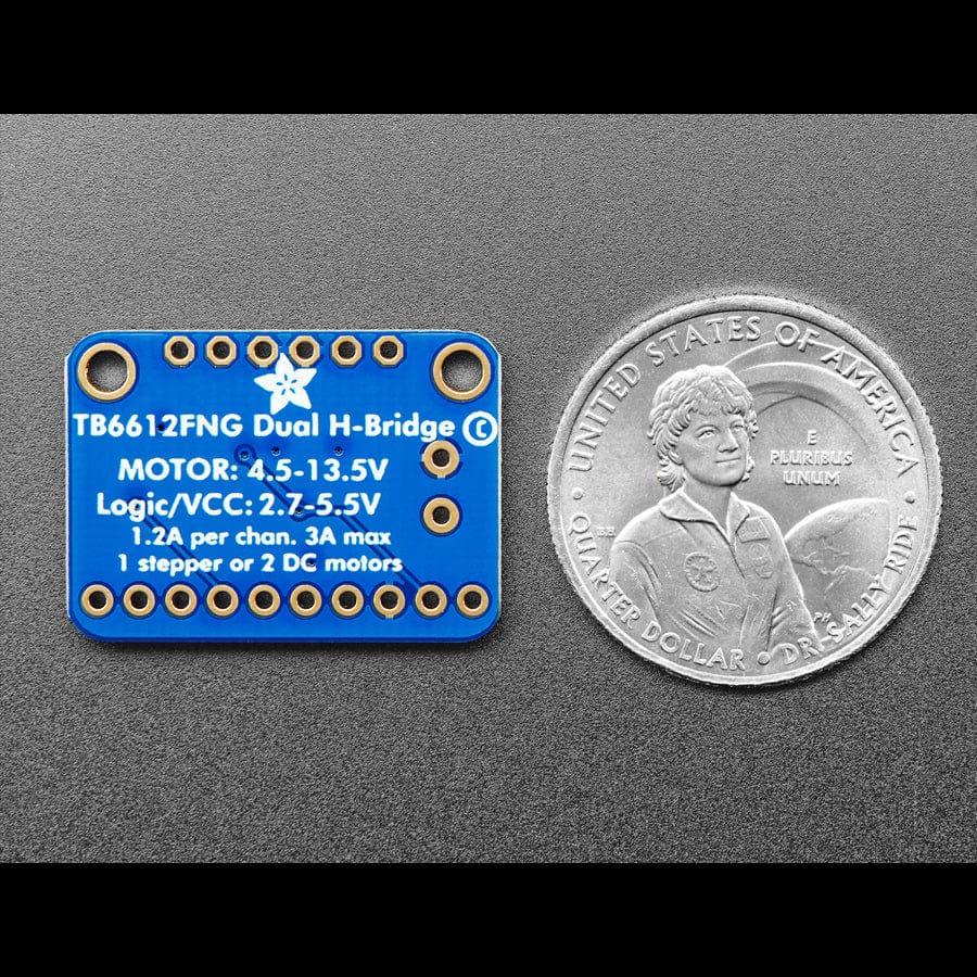Adafruit TB6612 1.2A DC/Stepper Motor Driver Breakout Board by Adafruit - The Pi Hut