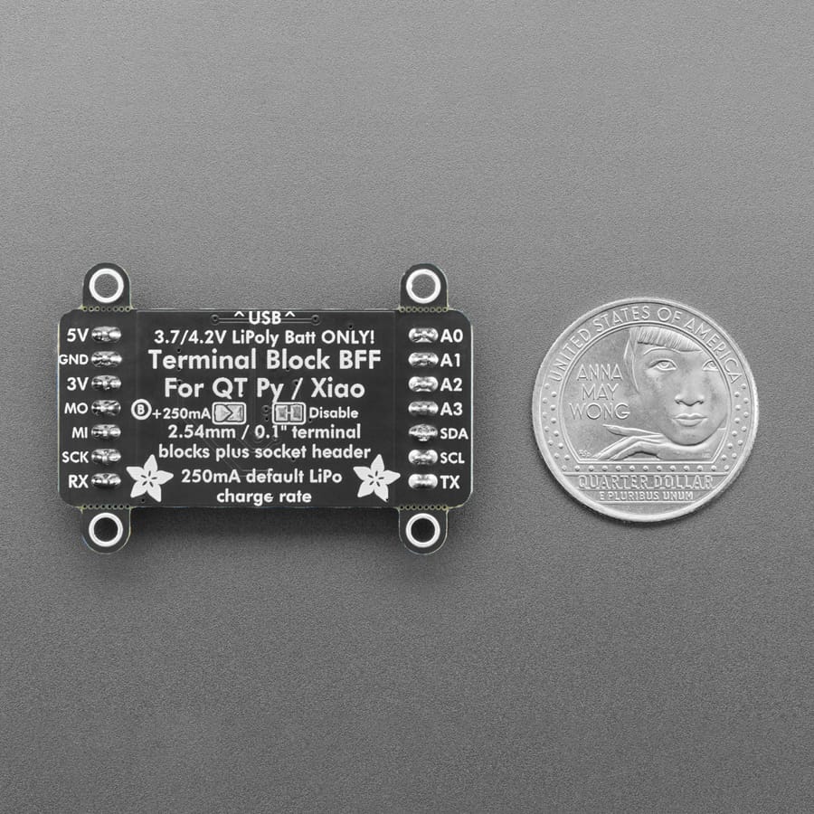Adafruit Terminal Block BFF Add-On for QT Py and Xiao by Adafruit - The Pi Hut