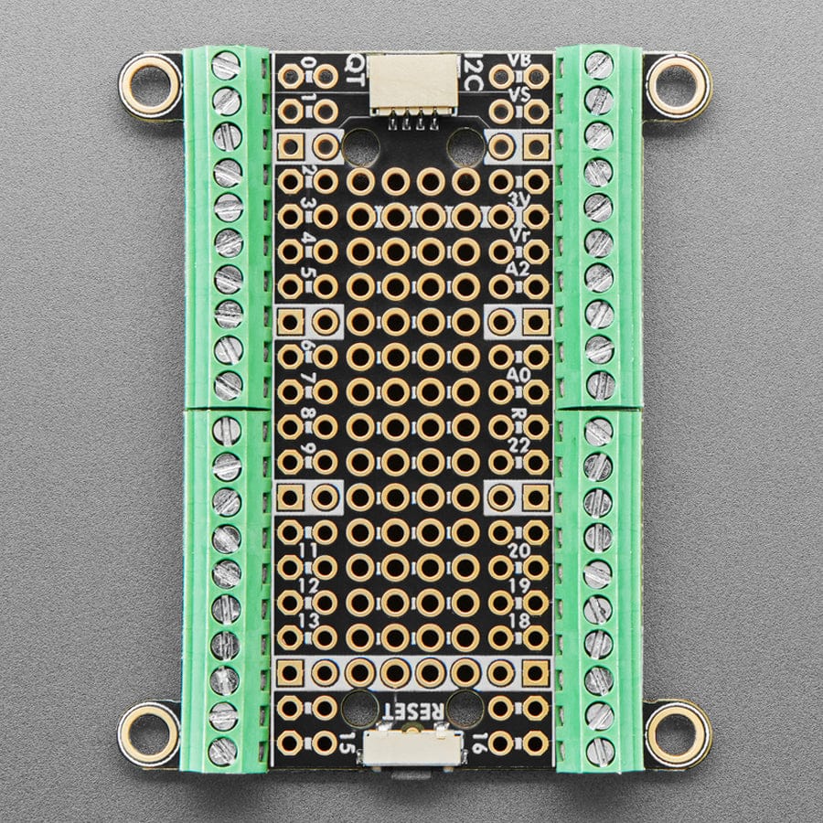 Adafruit Terminal PiCowbell for Pico - Reset Button & STEMMA QT by Adafruit - The Pi Hut