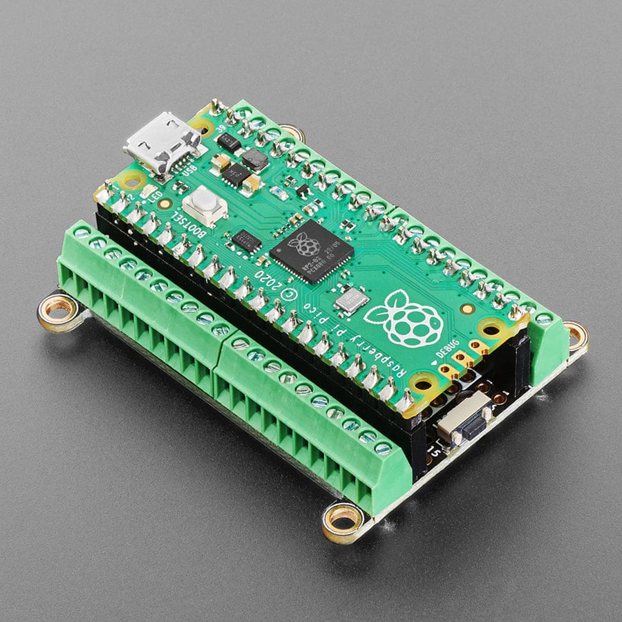 Adafruit Terminal PiCowbell for Pico with Pre-Soldered Sockets - Reset Button & STEMMA QT by Adafruit - The Pi Hut