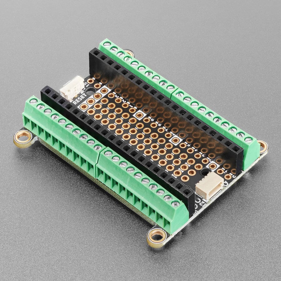 Adafruit Terminal PiCowbell for Pico with Pre-Soldered Sockets - Reset Button & STEMMA QT by Adafruit - The Pi Hut
