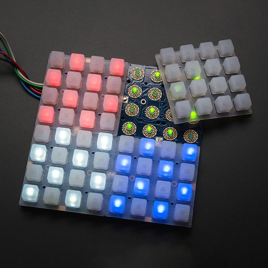 Adafruit Trellis Monochrome Driver PCB for 4 x 4 Keypad & 3mm LEDs by Adafruit - The Pi Hut