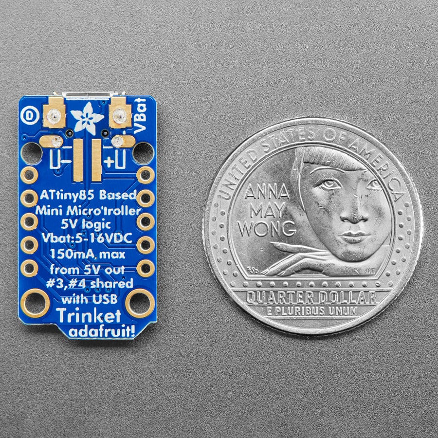 Adafruit Trinket - Mini Microcontroller - 5V Logic by Adafruit - The Pi Hut