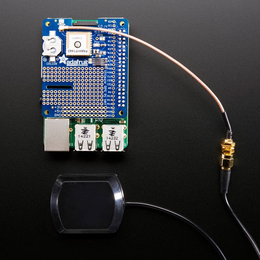 Adafruit Ultimate GPS HAT for Raspberry Pi (Mini Kit) by Adafruit - The Pi Hut