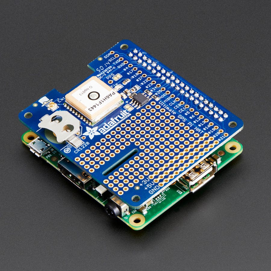 Adafruit Ultimate GPS HAT for Raspberry Pi (Mini Kit) by Adafruit - The Pi Hut