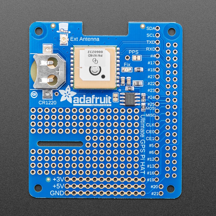 Adafruit Ultimate GPS HAT for Raspberry Pi (Mini Kit) by Adafruit - The Pi Hut