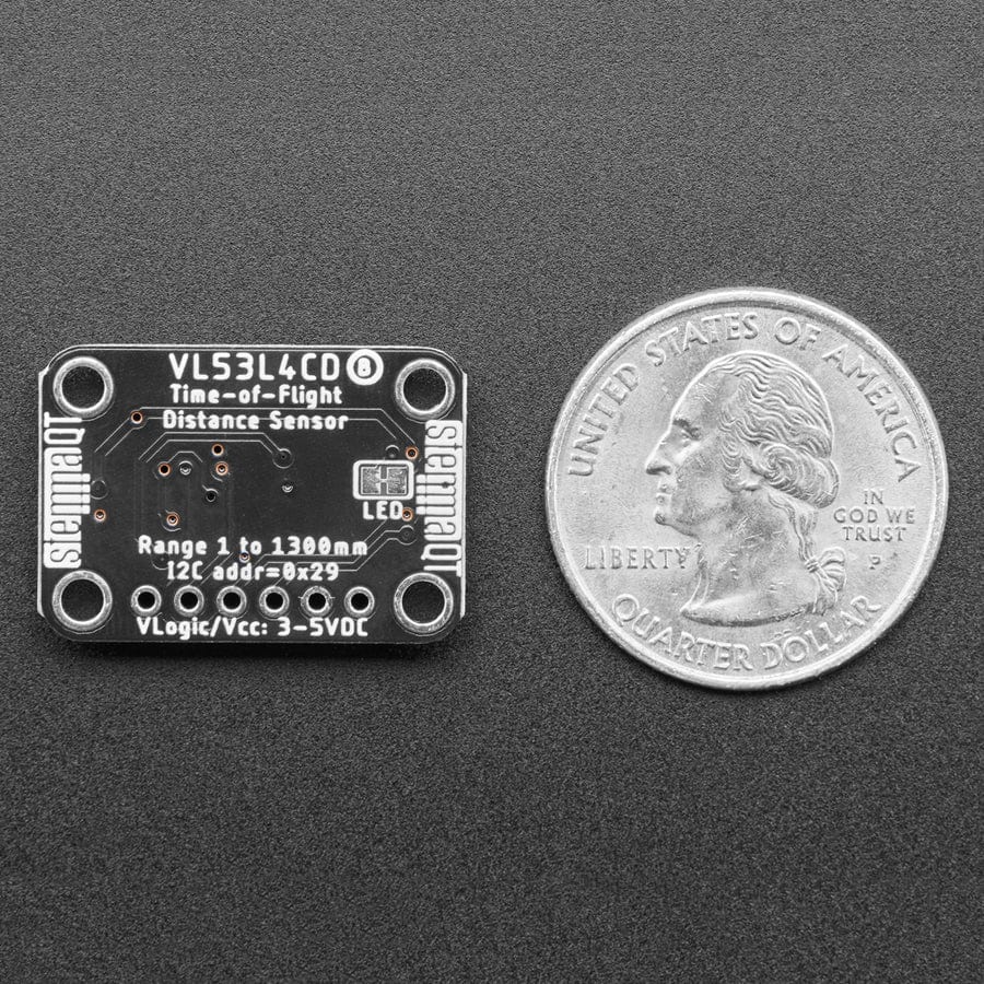 Adafruit VL53L4CD Time of Flight Distance Sensor - ~1 to 1300mm (STEMMA QT / Qwiic) by Adafruit - The Pi Hut