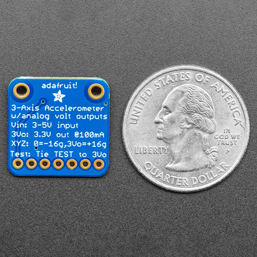 ADXL326 - 5V ready triple-axis accelerometer (+-16g analog out) by Adafruit - The Pi Hut
