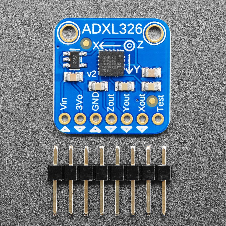ADXL326 - 5V ready triple-axis accelerometer (+-16g analog out) by Adafruit - The Pi Hut