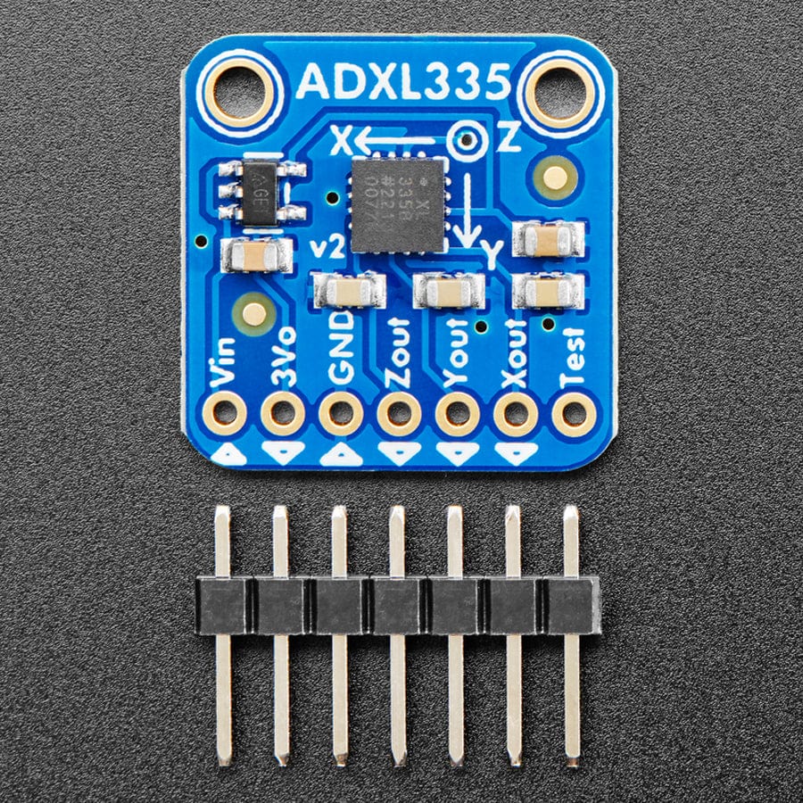 ADXL335 - 5V ready triple-axis accelerometer (+-3g analogue out) by Adafruit - The Pi Hut