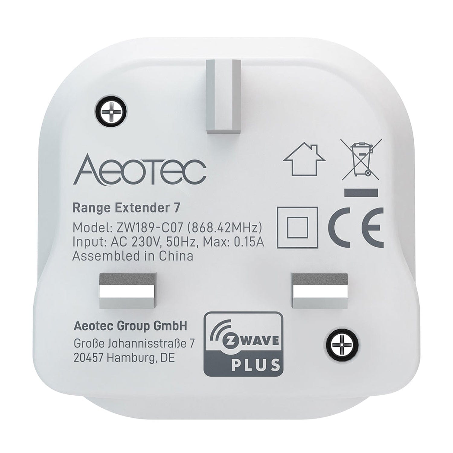 Aeotec Z-Wave Range Extender 7 (UK) - The Pi Hut
