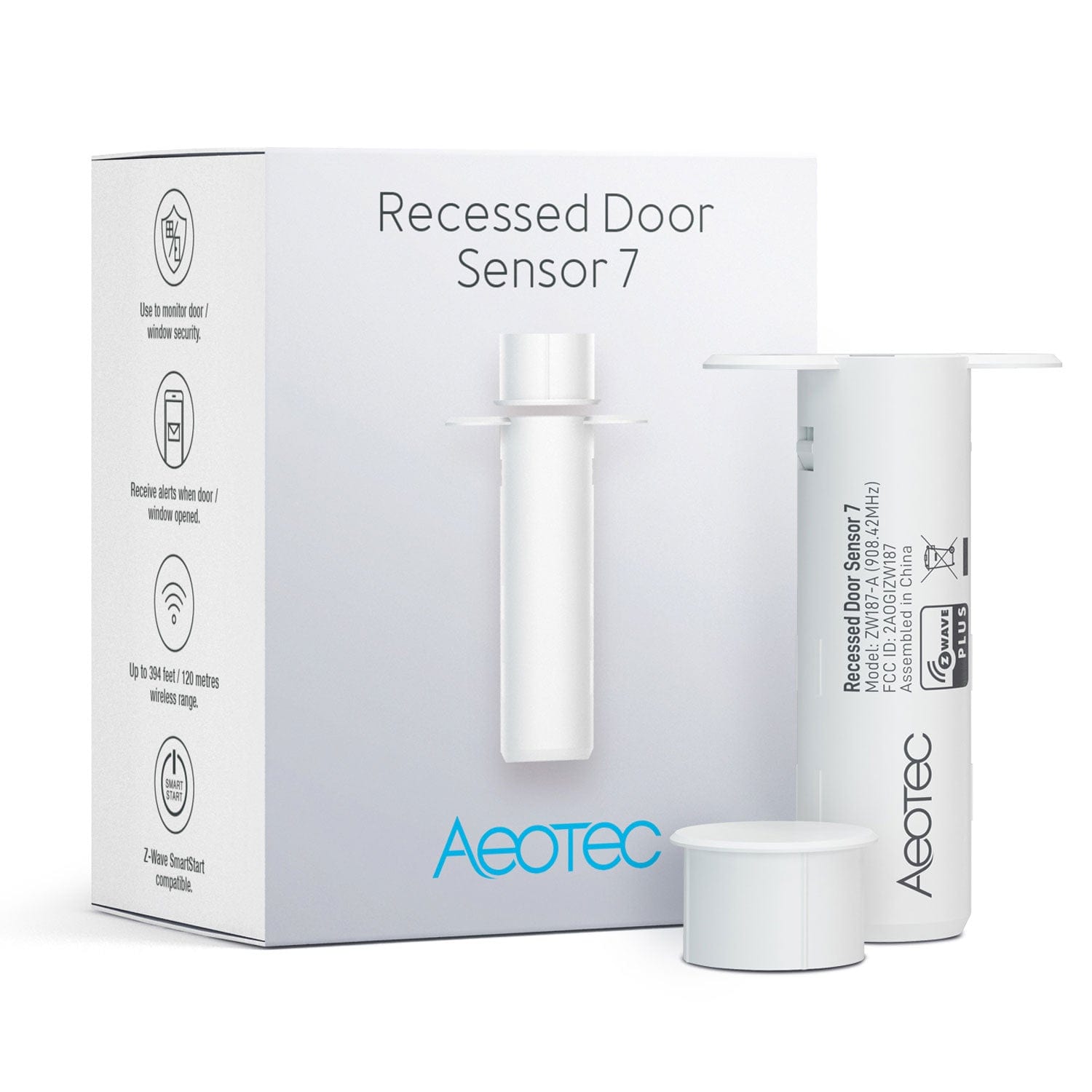 Aeotec Z-Wave Recessed Door Sensor 7 by Aeotec - The Pi Hut