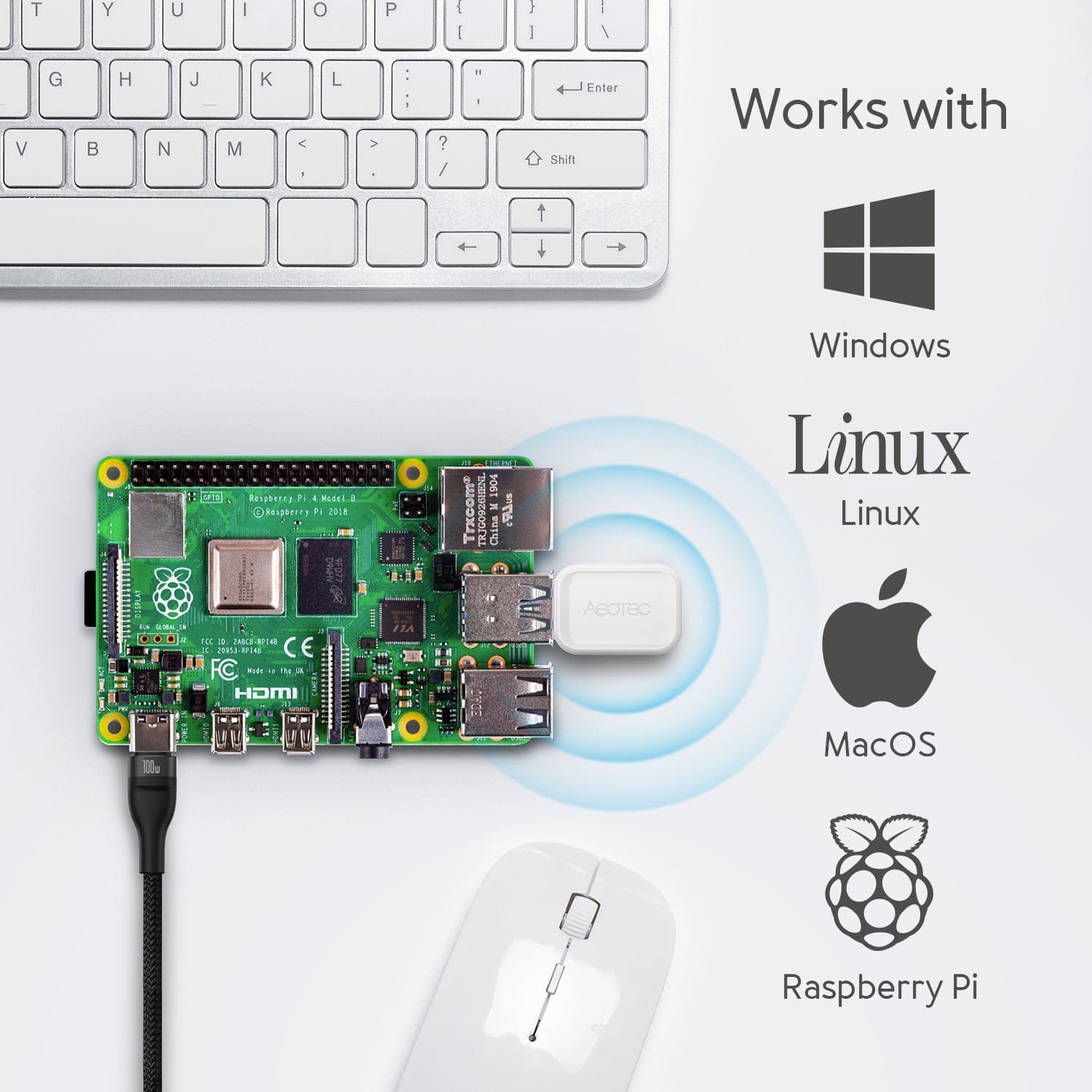 Aeotec Zi-Stick (Zigbee) by Aeotec - The Pi Hut