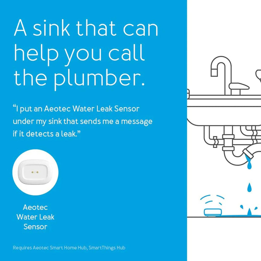 Aeotec Zigbee Water Leak Sensor by Aeotec - The Pi Hut