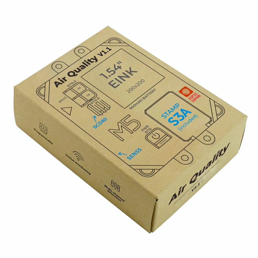 Air Quality Kit v1.1 with M5StampS3A (SEN55, SCD40) by M5Stack - The Pi Hut