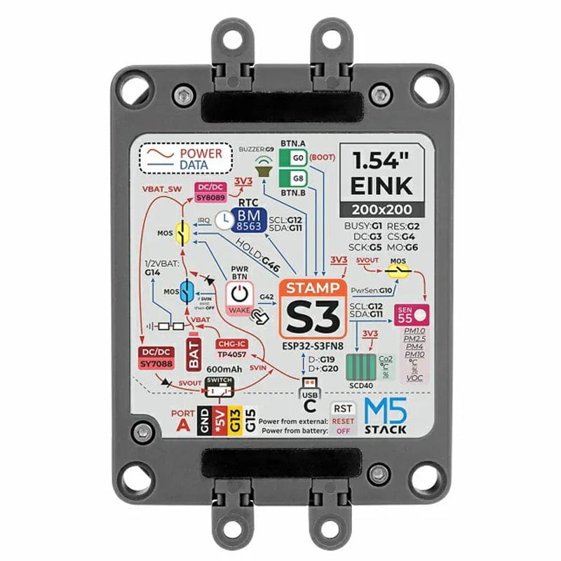 Air Quality Kit with M5StampS3 (SEN55, SCD40) by M5Stack - The Pi Hut