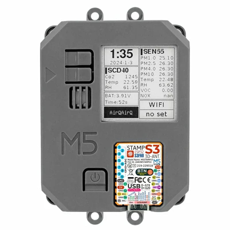 Air Quality Kit with M5StampS3 (SEN55, SCD40) by M5Stack - The Pi Hut