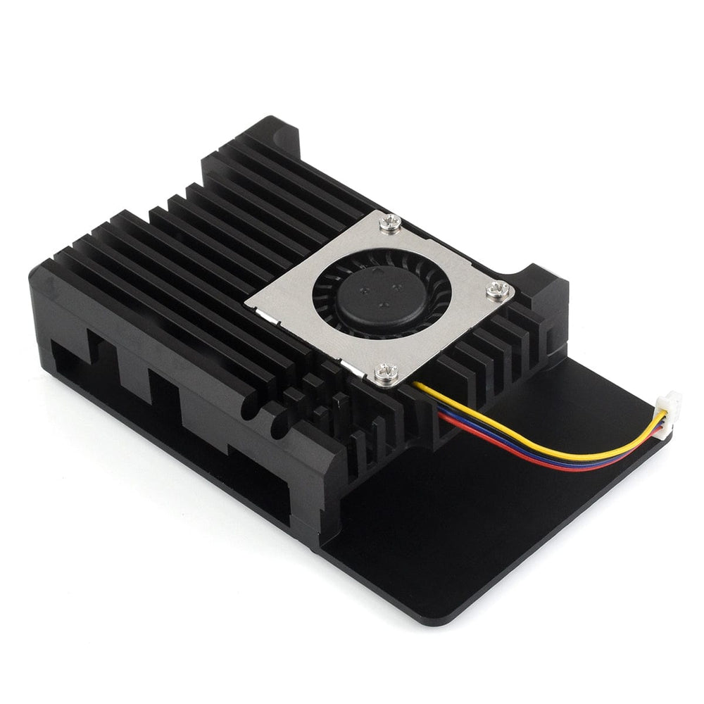 Aluminium Alloy Case with Blower Fan for Raspberry Pi 5 by Waveshare - The Pi Hut