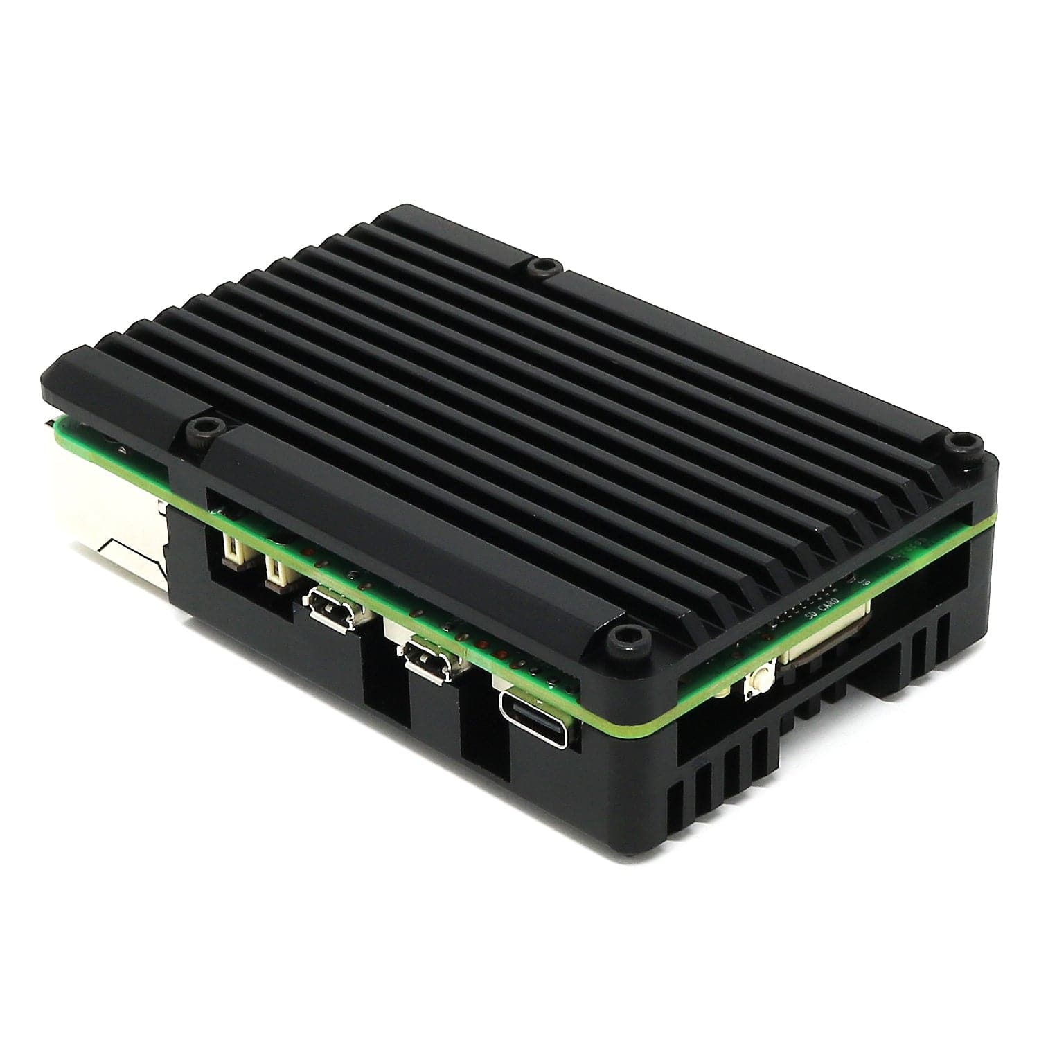 Aluminium Armour Blower Fan Heatsink Case for Raspberry Pi 5 by The Pi Hut - The Pi Hut